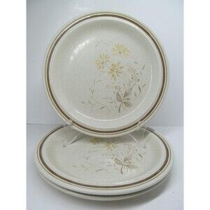 Royal Doulton Sandsprite  Set Of 3 Floral 8 1/2" Salad Plates GUC  England